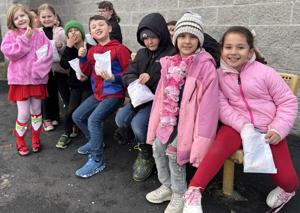 Relaxing with popcorn and friends