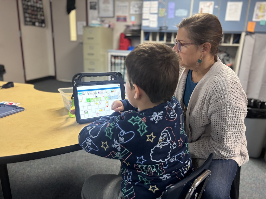 Students working hard in class