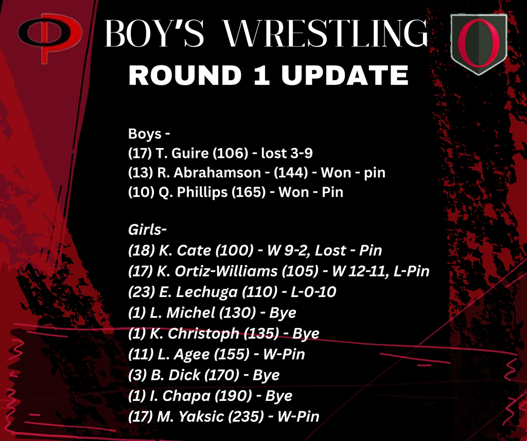 Wrestling First Round