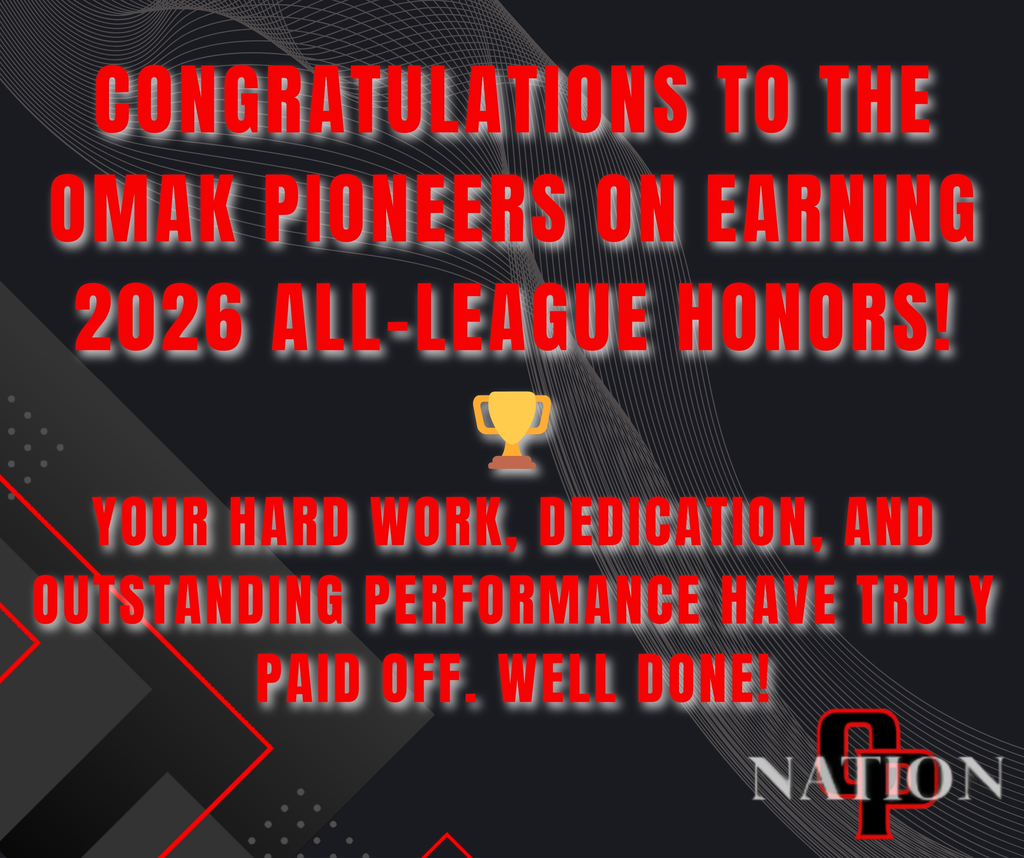 Congratulations to the Omak Pioneers on earning 2026 All-League Honors! 🏆  Your hard work, dedication, and outstanding performance have truly paid off. Well done!