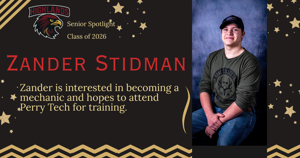 2026 Senior Spotlight - Zander Stidman