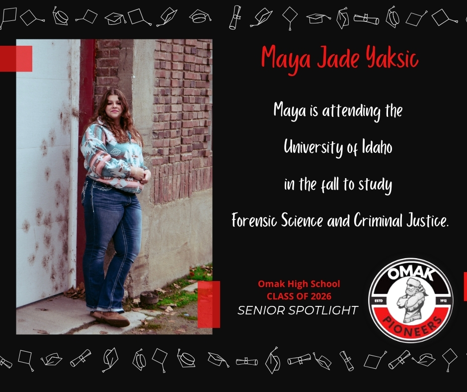 2026 Senior Spotlight - Maya Jade Yaksic