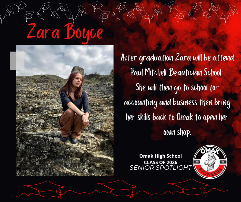 2026 Senior Spotlight - Zara Boyce