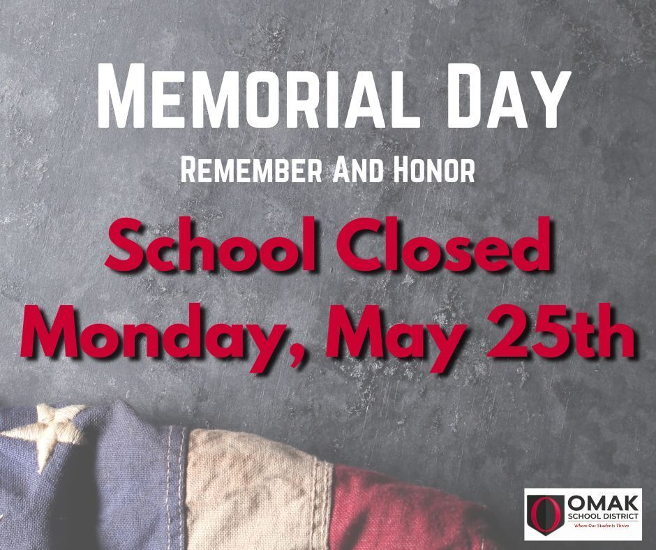 Memorial Day School Closed