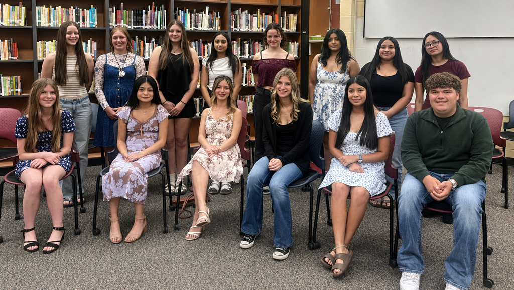 Omak High School's chapter inducted fourteen new members.
