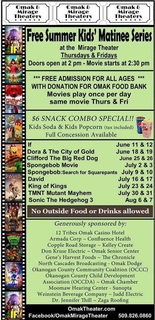 Free Summer Kids' Matinee Series