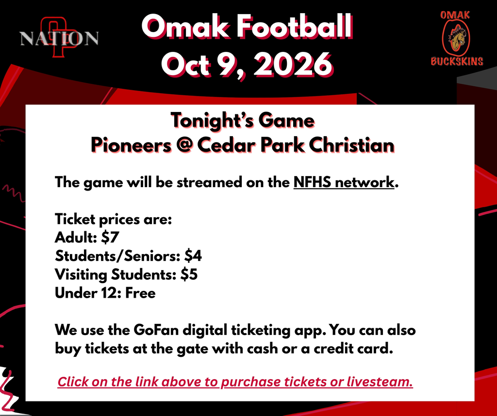 Pioneers @ Cedar Park Christian