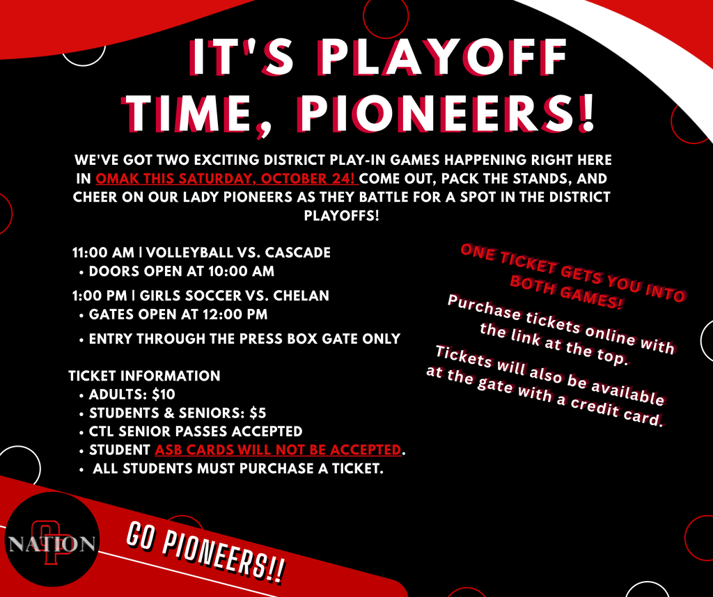 Districts Saturday Ticket Information.