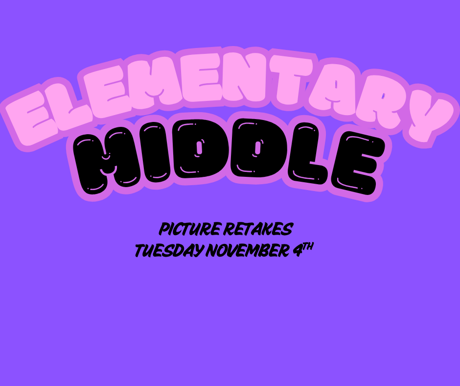 PICTURE RETAKES, TUESDAY NOVEMBER 4