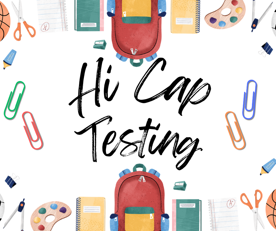 Flyer for hi cap testing