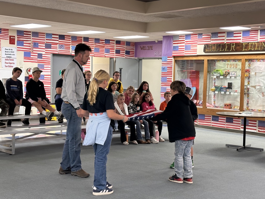 Lesson in folding the flag