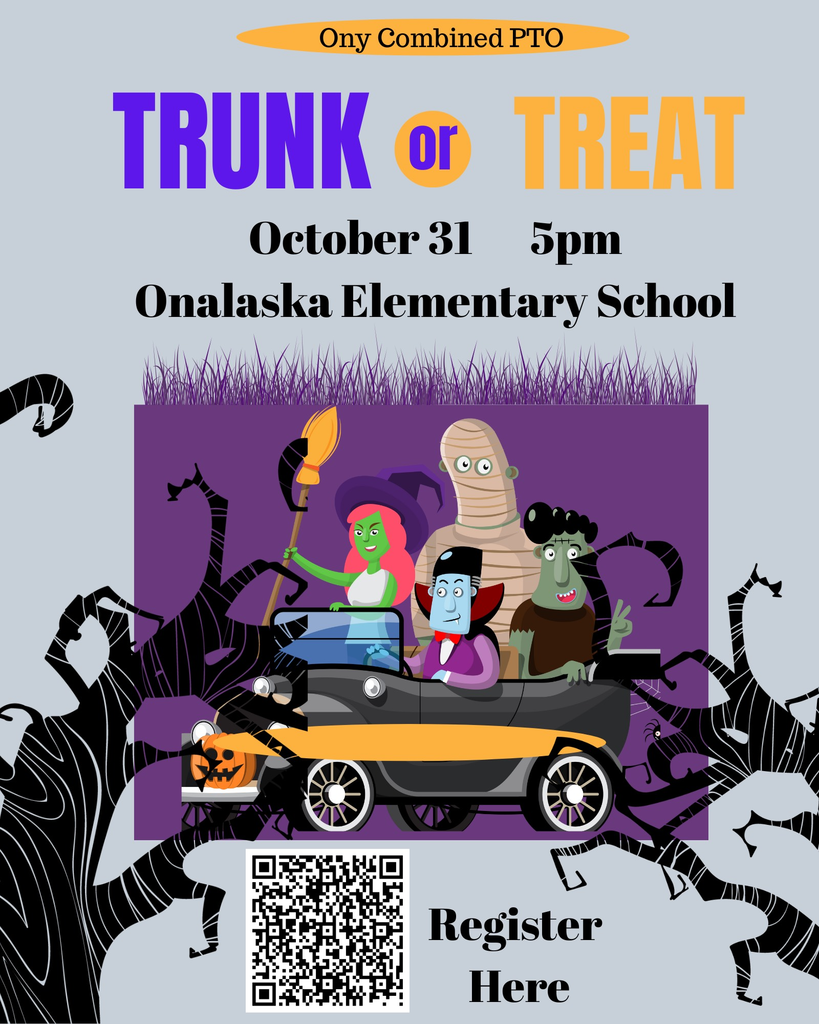 trunk or treat flyer and registration link