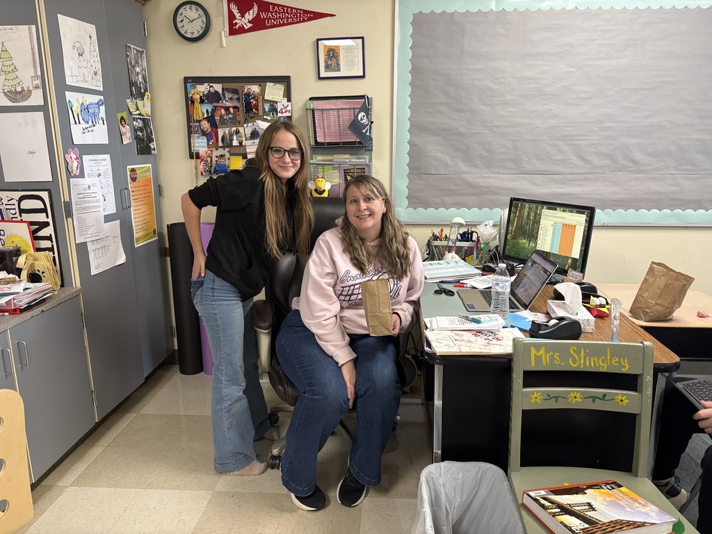 student with Mrs. Stingley