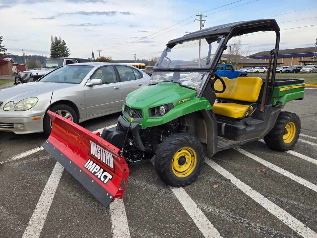 Plow attached to Gator