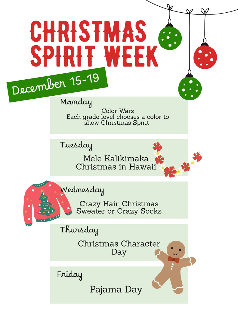 Spirt week Flyer