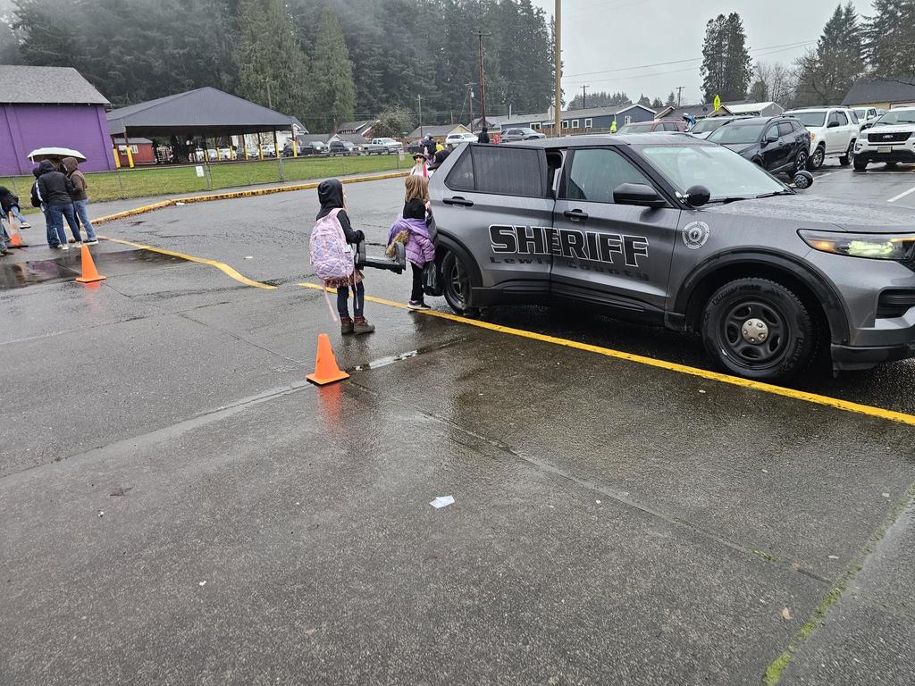 getting to the cop car