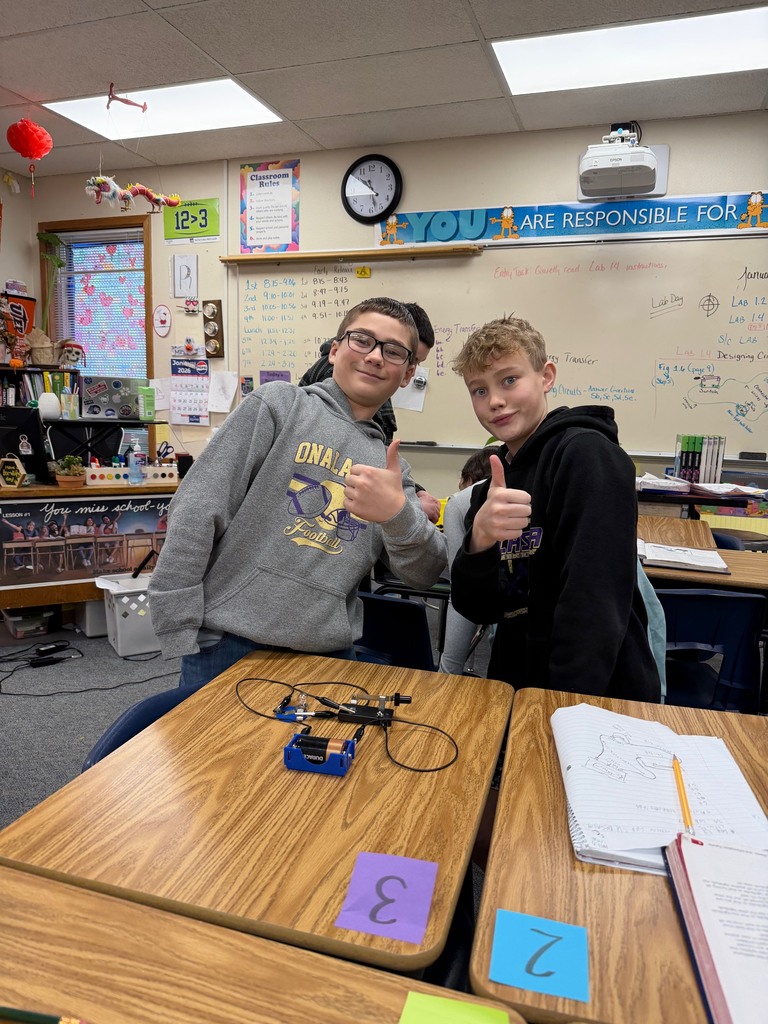 Middle School Students after their experiment