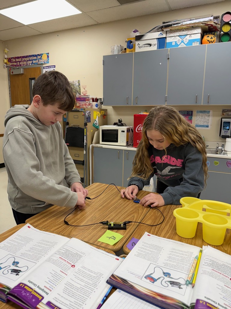 Middle school students working on their experiment