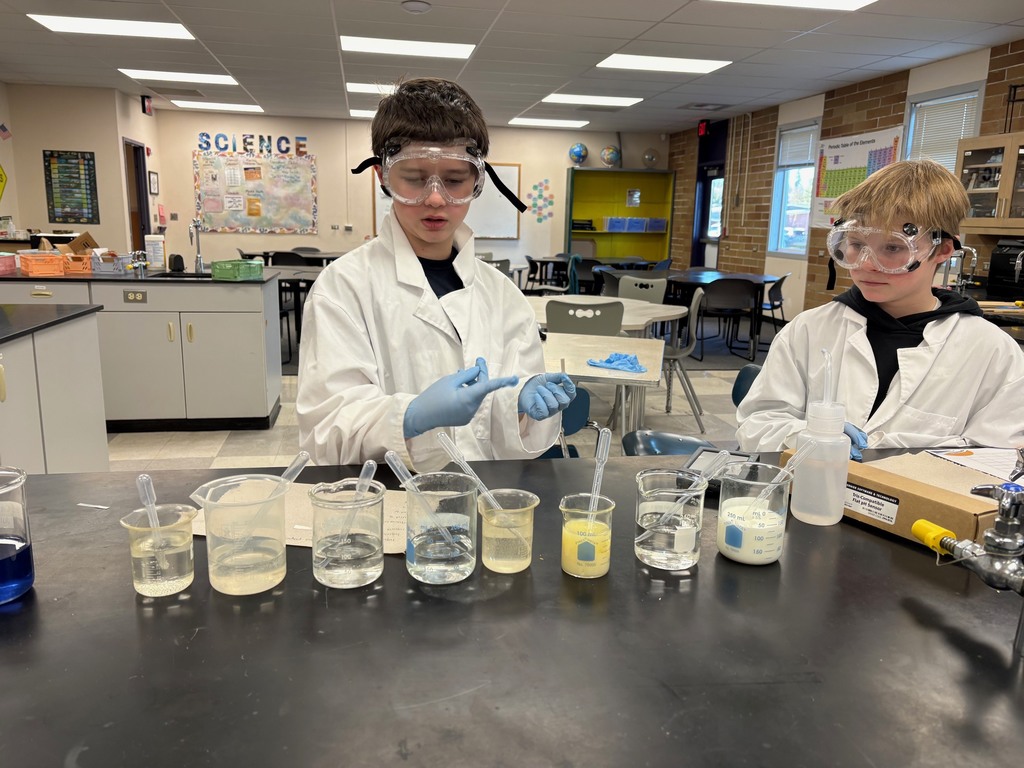 Hi Cap students participating in chemistry experiments