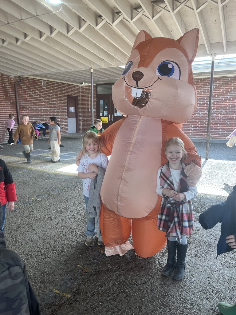 Squirrel and students