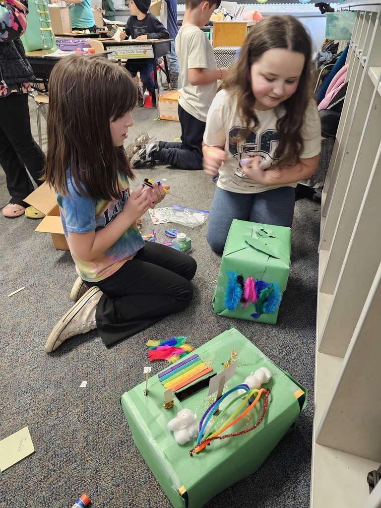 Students building and testing leprechaun traps