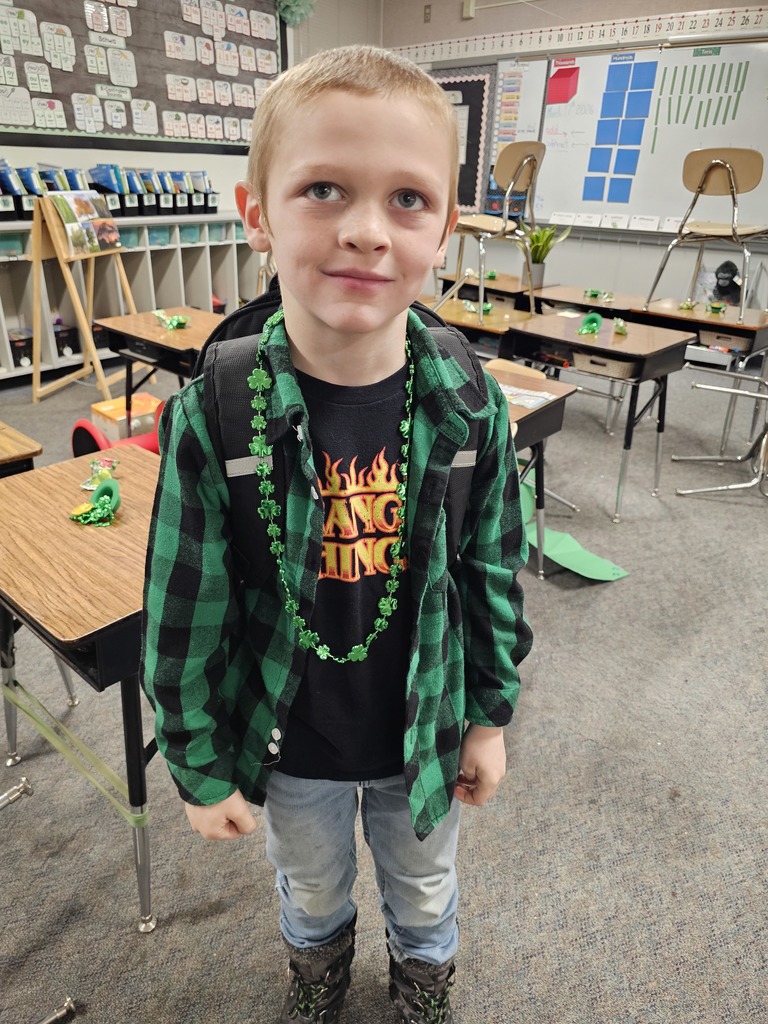 Student with leprachaun gear