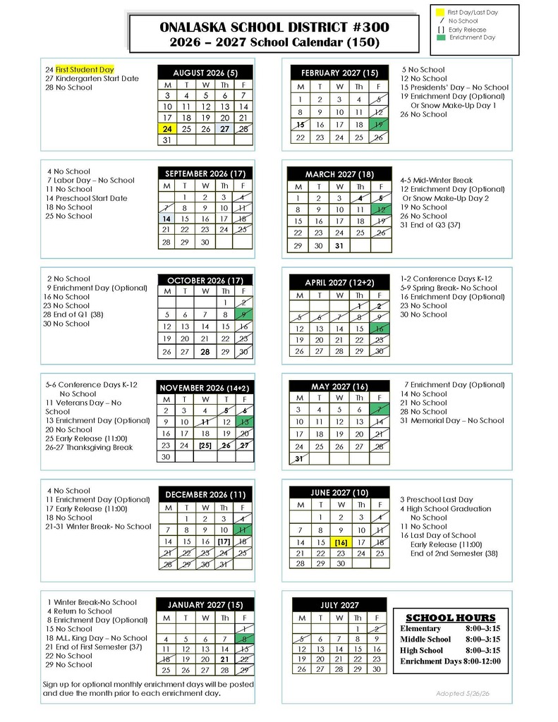 20262027 school calendar