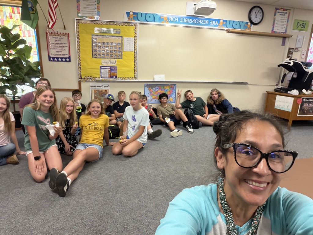 Mrs. Richardson and students