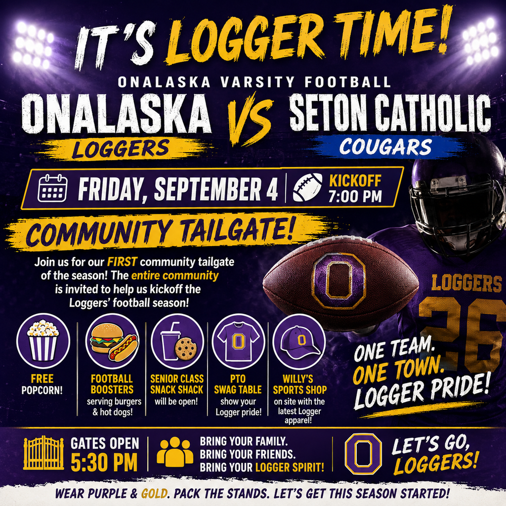 Flyer for football game details in posting