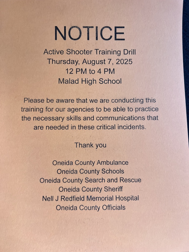 Active Shooter Training Drill Information