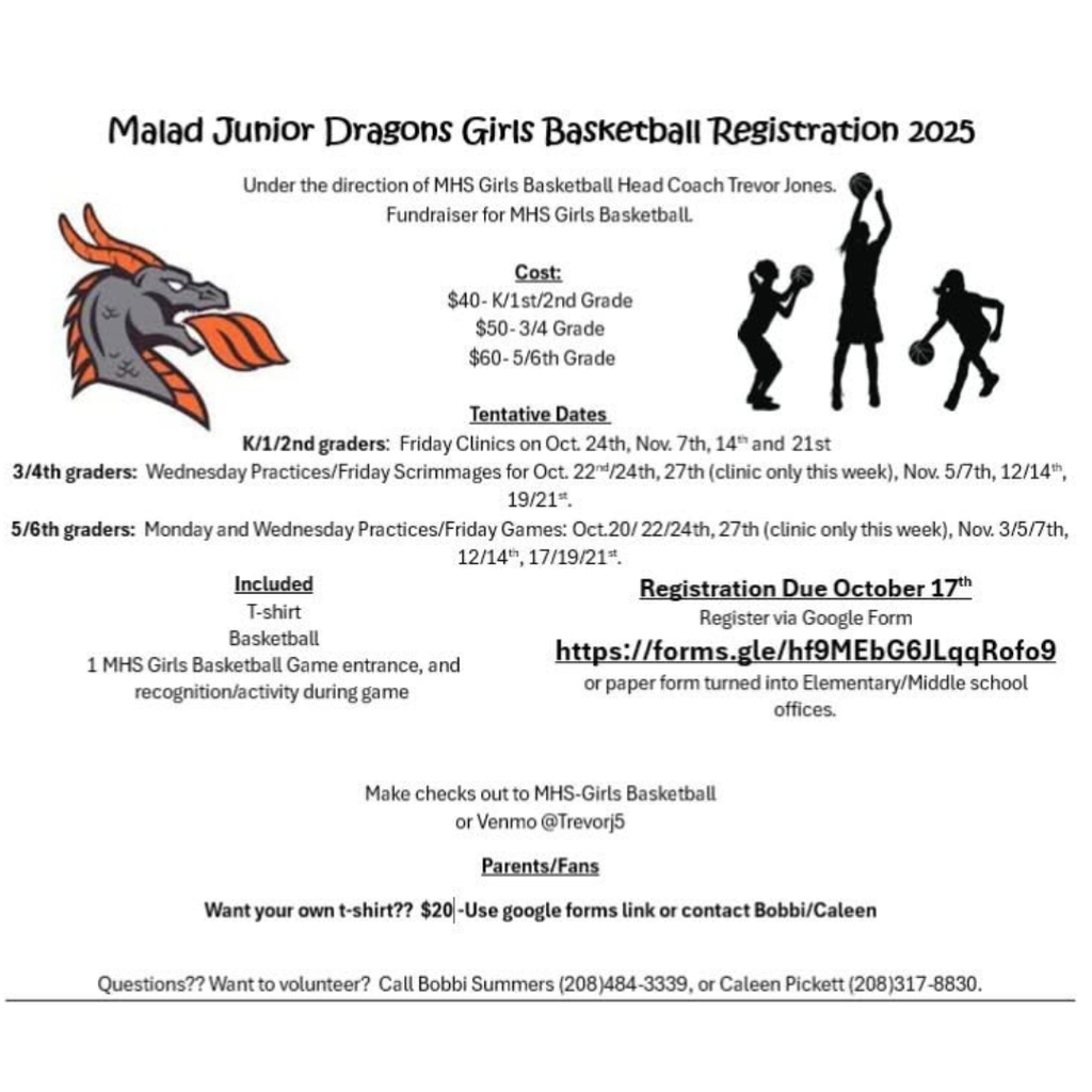 The Girls' Basketball Clinic will take place and be hosted by the MHS Girls' Basketball Program