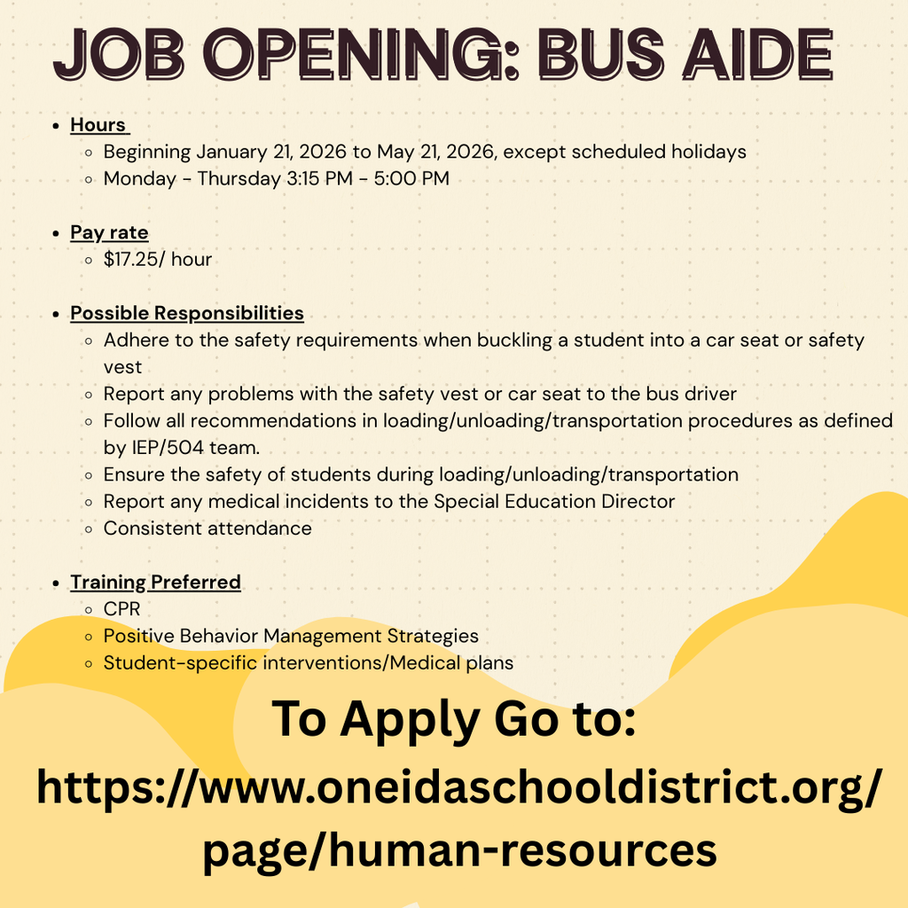 OSD_Job Openings_Bus Aide