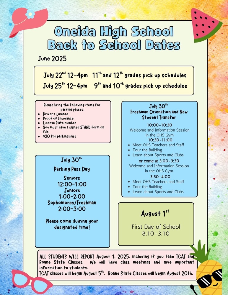 OHS back to school