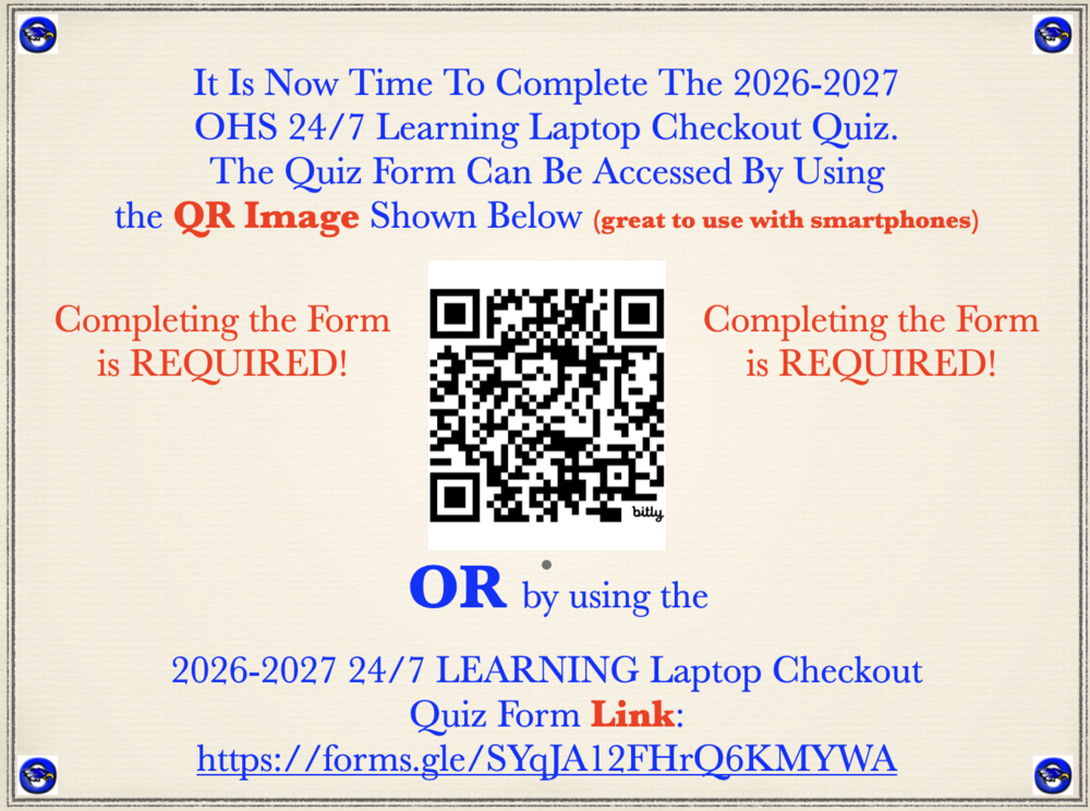 Laptop Checkout Quiz