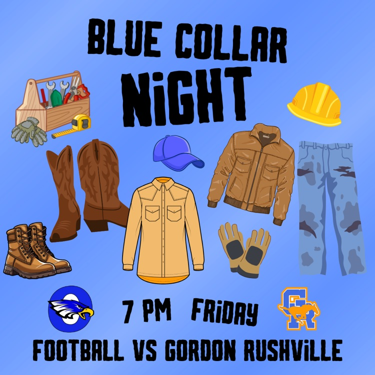 blue collar night ideas graphic