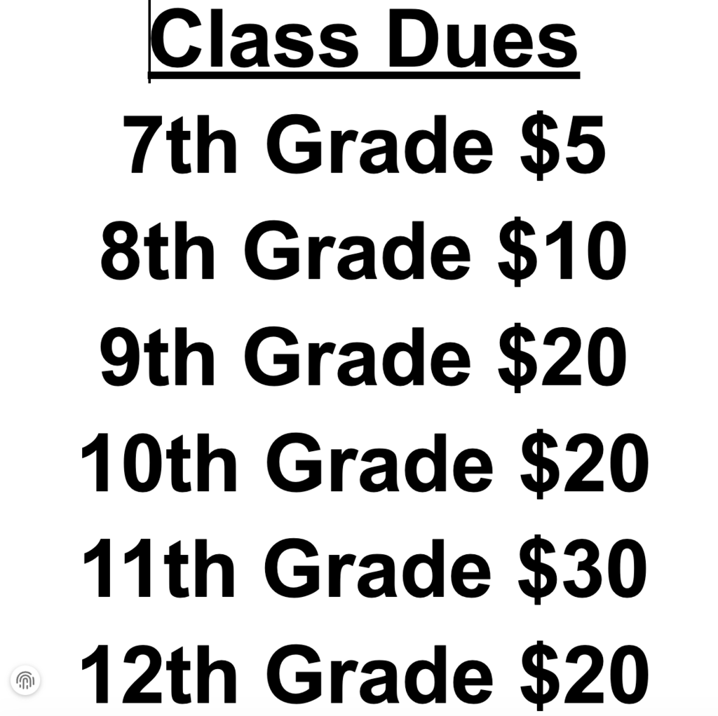 Class Dues