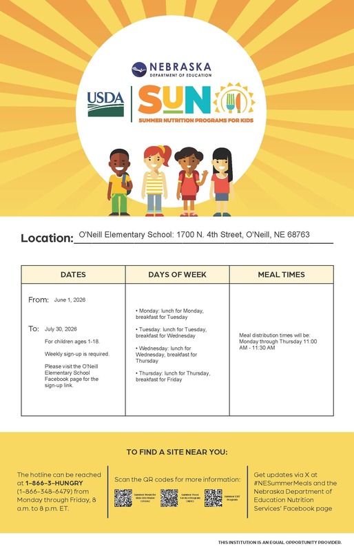 Summer Nutrition Program Poster