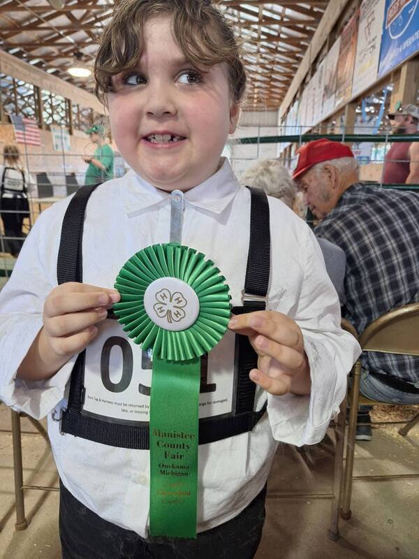 Both elementary Homan sisters took home awards at this year's Manistee County Fair 4-H competition!
