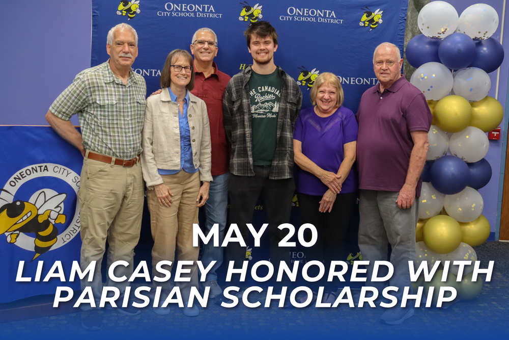 Liam Casey Honored with Parisian Scholarship May 20