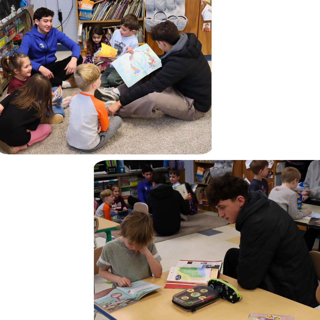 This afternoon, students from Oneonta High School’s Real Readers Club and Varsity Book Club visited Greater Plains to spend time reading with our 1st graders. The visit was filled with enthusiasm and meaningful interaction. While our younger Yellowjackets enjoyed listening to stories, many were especially eager to read aloud to the high school students, proudly sharing their developing skills and confidence. Moments like these highlight the value of cross-grade connections and the positive impact older students can have as role models. It was a wonderful afternoon centered on literacy, leadership, and shared smiles.