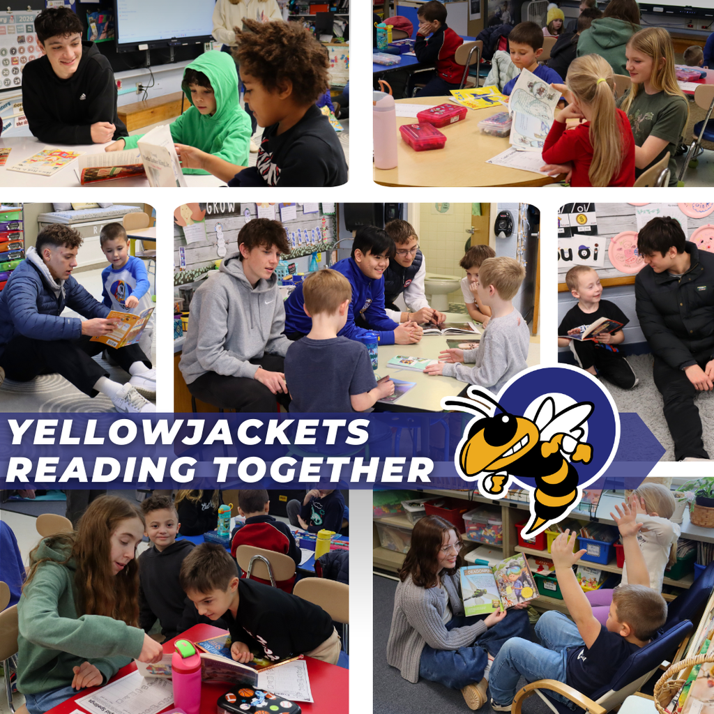 This afternoon, students from Oneonta High School’s Real Readers Club and Varsity Book Club visited Greater Plains to spend time reading with our 1st graders. The visit was filled with enthusiasm and meaningful interaction. While our younger Yellowjackets enjoyed listening to stories, many were especially eager to read aloud to the high school students, proudly sharing their developing skills and confidence. Moments like these highlight the value of cross-grade connections and the positive impact older students can have as role models. It was a wonderful afternoon centered on literacy, leadership, and shared smiles.