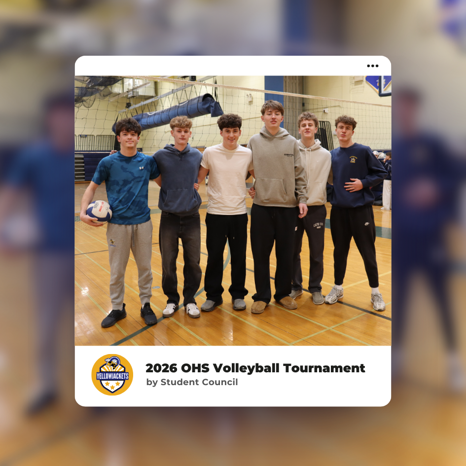 🏐 A little winter break throwback! As we wrap up winter recess, we’re looking back at the OHS Student Council’s annual Lunchtime Volleyball Tournament, which closed out with Team Aubry taking the win! 👏🏆 Over three days of competition, eight student teams brought great energy and school spirit to the gym during lunch, continuing a tradition that students look forward to each year. Congratulations again to all who participated, and thank you to Student Council for organizing another successful tournament! 💛💙 GO 'JACKETS!! 📸 Check out the team photos below as we celebrate our 2026 champions!