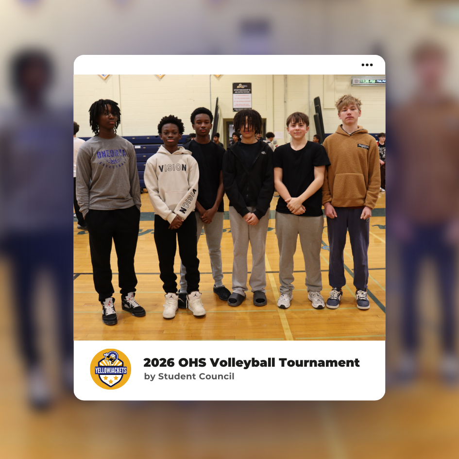 🏐 A little winter break throwback! As we wrap up winter recess, we’re looking back at the OHS Student Council’s annual Lunchtime Volleyball Tournament, which closed out with Team Aubry taking the win! 👏🏆 Over three days of competition, eight student teams brought great energy and school spirit to the gym during lunch, continuing a tradition that students look forward to each year. Congratulations again to all who participated, and thank you to Student Council for organizing another successful tournament! 💛💙 GO 'JACKETS!! 📸 Check out the team photos below as we celebrate our 2026 champions!