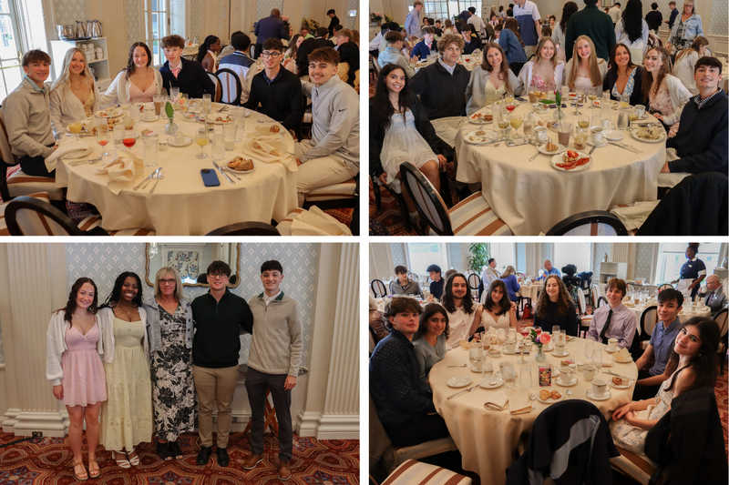 Students at brunch