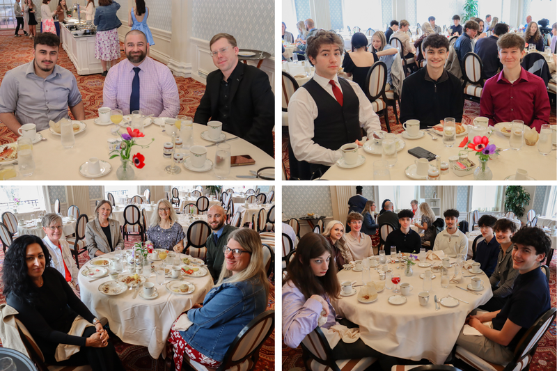 Students at brunch