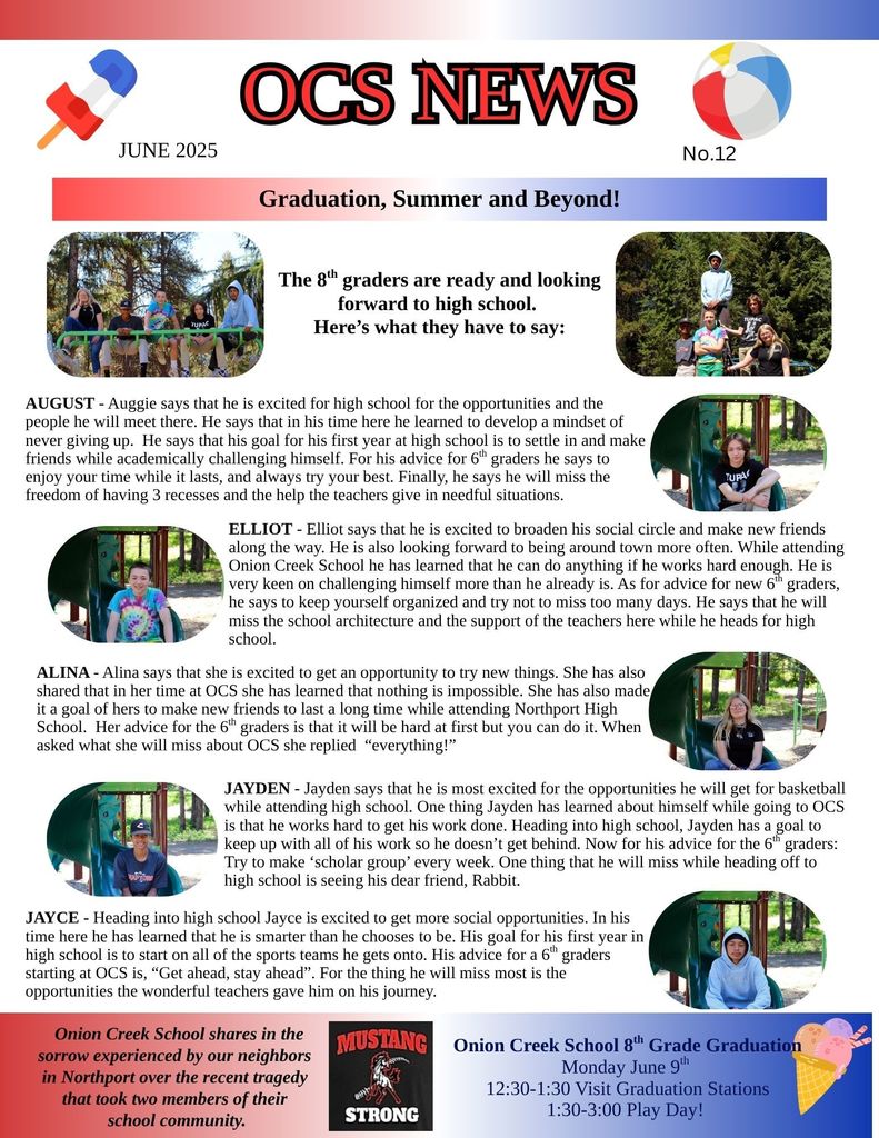 OCS News Flyer June 2025 1-2