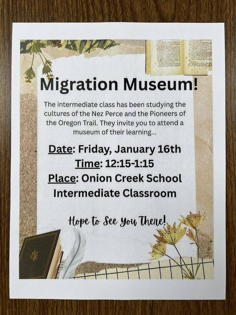 Nez Perce Museum Flyer