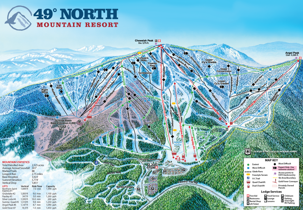 Map of 49 Degrees North