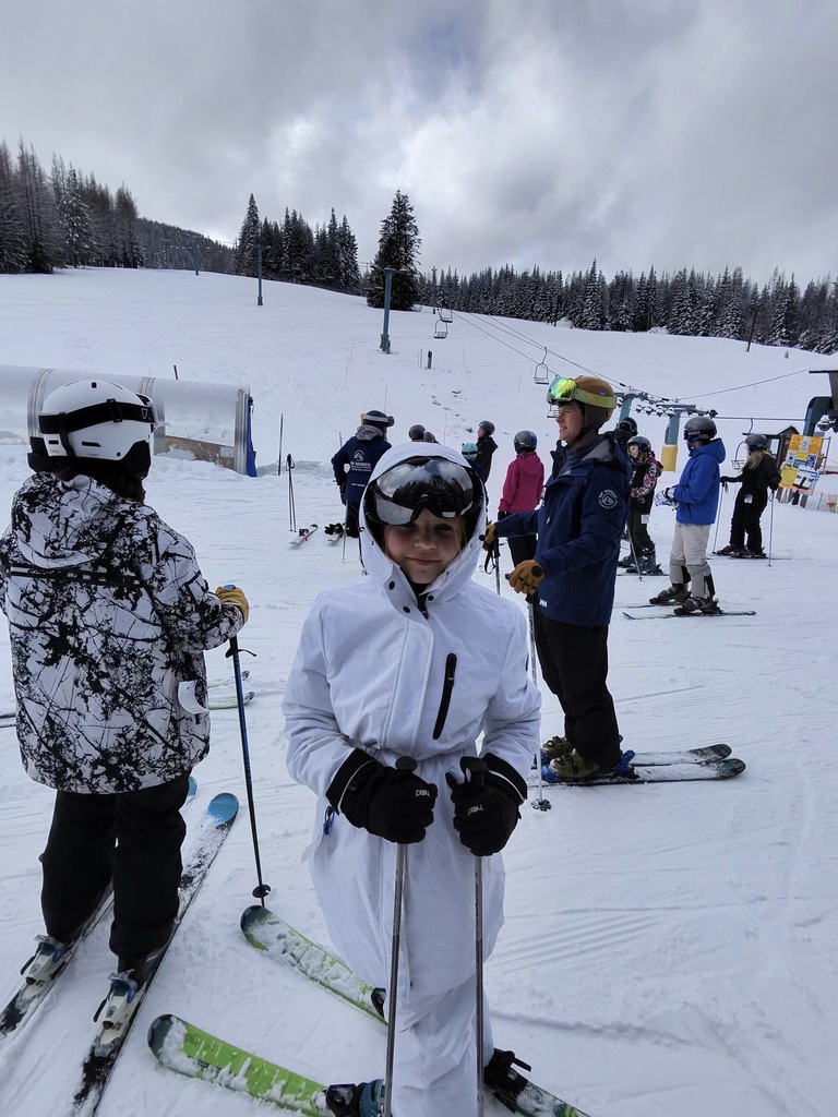 Splitting into groups for our lesson.