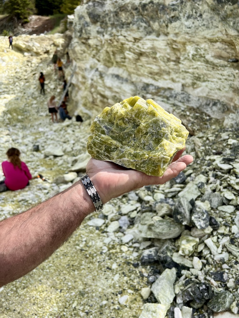 A high quality chunk (because of the color) that Jim Sahli gave to our class!